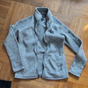 Patagonia Light Gray Fleece Jacket